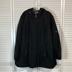 Weather Tamer Black All Weather Hooded Jacket Parka Women 3X